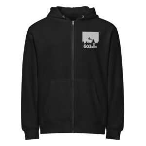 Zip-Up 603Mods Hoodie – Logo Embroider Left Front